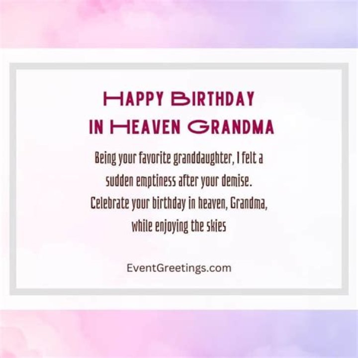 Discover The Irresistible In "Happy Heavenly Birthday Grandma" Quotes