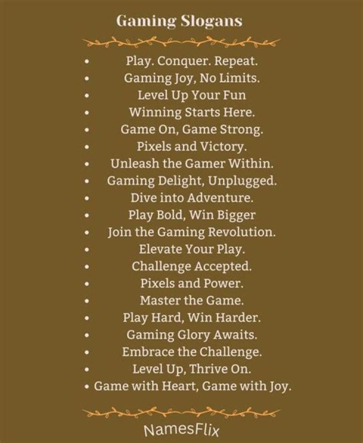 Discover The Power Of Slogans For Gamers: Unlocking Insights And Inspiration