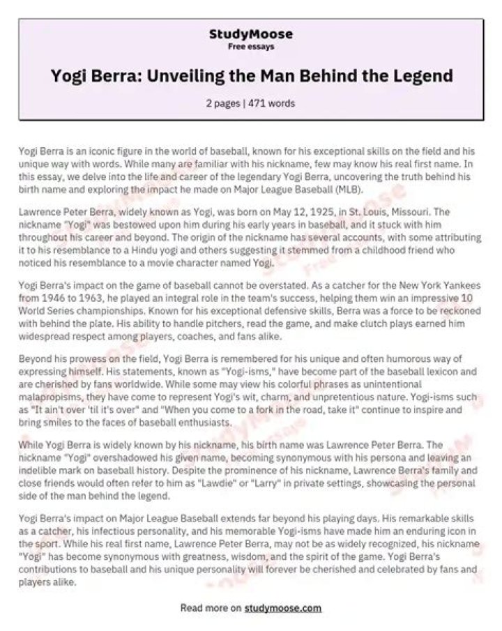 Unveiling The Man Behind The Legend